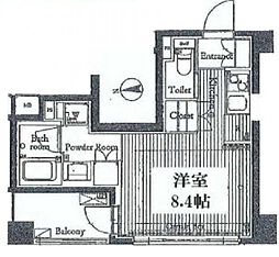 レガスタ浅草 ワンルームの間取図画像