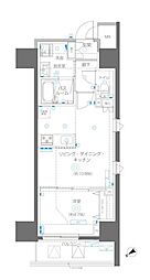 アルファレジデンシア南千住 1LDKの間取図画像