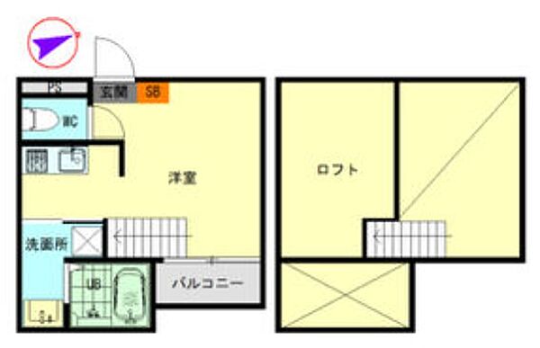 Buffett 103｜愛知県名古屋市西区名西１丁目(賃貸アパート1K・1階・19.49㎡)の写真 その2