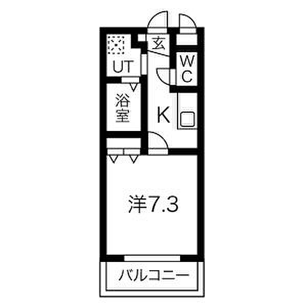 すまいるアンデリーナ 205｜愛知県名古屋市西区栄生１丁目(賃貸マンション1K・2階・24.90㎡)の写真 その2