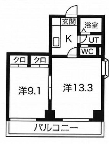 ヒルトップハウス 701｜愛知県名古屋市東区泉２丁目(賃貸マンション2K・7階・57.72㎡)の写真 その2