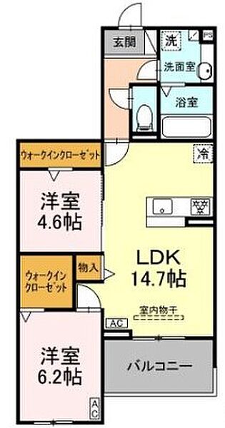 （仮）D-room八社 202｜愛知県名古屋市中村区八社１丁目(賃貸アパート2LDK・2階・61.90㎡)の写真 その1