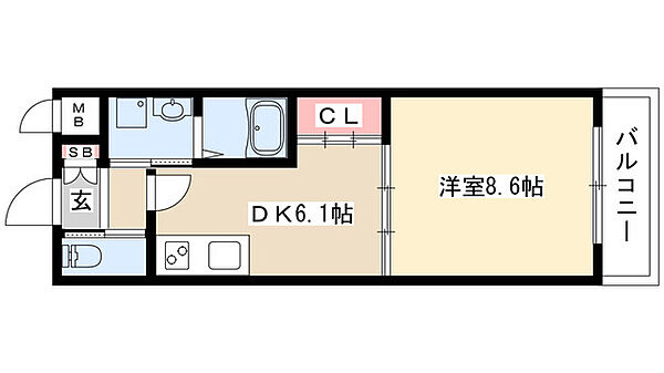 Gramercy Shirakawa Koen 1306｜愛知県名古屋市中区栄２丁目(賃貸マンション1K・13階・35.51㎡)の写真 その2