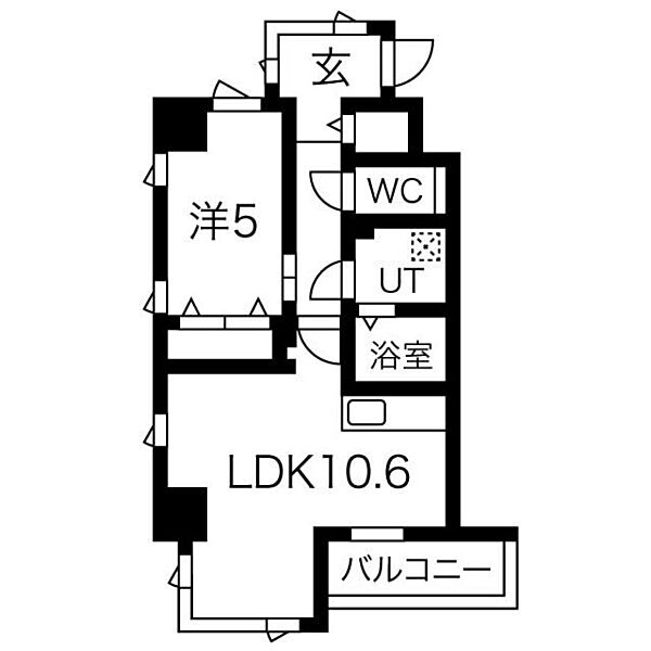 フォートイースト筒井 601｜愛知県名古屋市東区筒井３丁目(賃貸マンション1LDK・6階・41.48㎡)の写真 その2