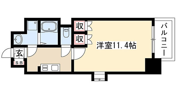 クピットガーデン千代田 1003｜愛知県名古屋市中区千代田１丁目(賃貸マンション1K・10階・31.48㎡)の写真 その2