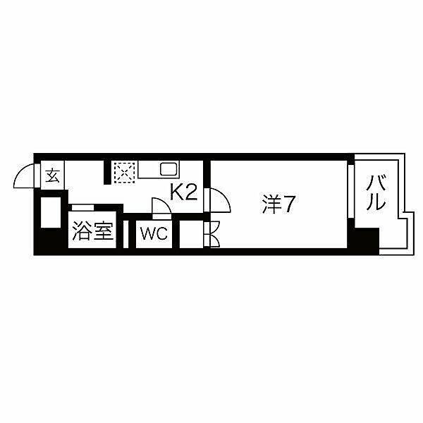 エトワール大島 205｜愛知県名古屋市中区丸の内１丁目(賃貸マンション1K・2階・24.05㎡)の写真 その2