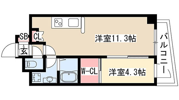 フォレシティ栄 802｜愛知県名古屋市中区栄１丁目(賃貸マンション1LDK・8階・40.02㎡)の写真 その2