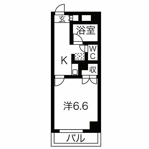 メゾンヤスフク 403｜愛知県名古屋市西区五才美町(賃貸マンション1K・4階・22.80㎡)の写真 その2