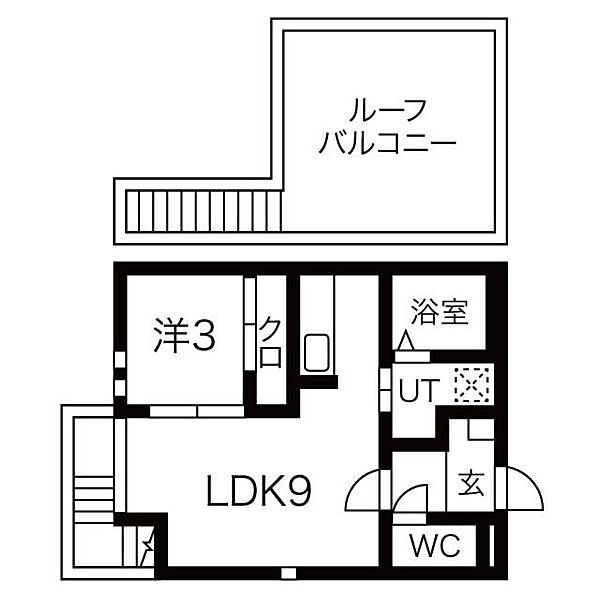 Grandtic東枇杷島 201｜愛知県名古屋市中村区猪之越町１丁目(賃貸アパート1LDK・2階・30.12㎡)の写真 その2