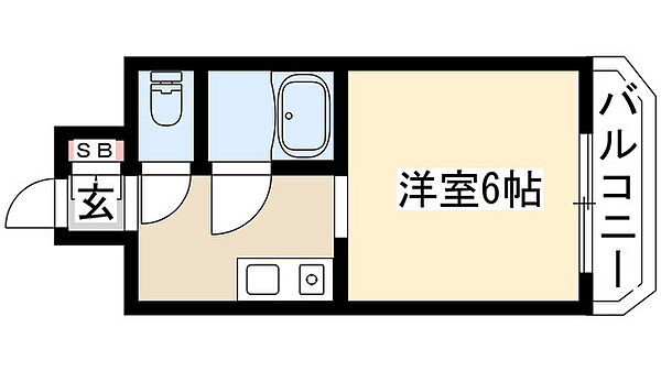 第7フクマルビル 704｜愛知県名古屋市中区正木４丁目(賃貸マンション1K・7階・22.91㎡)の写真 その2