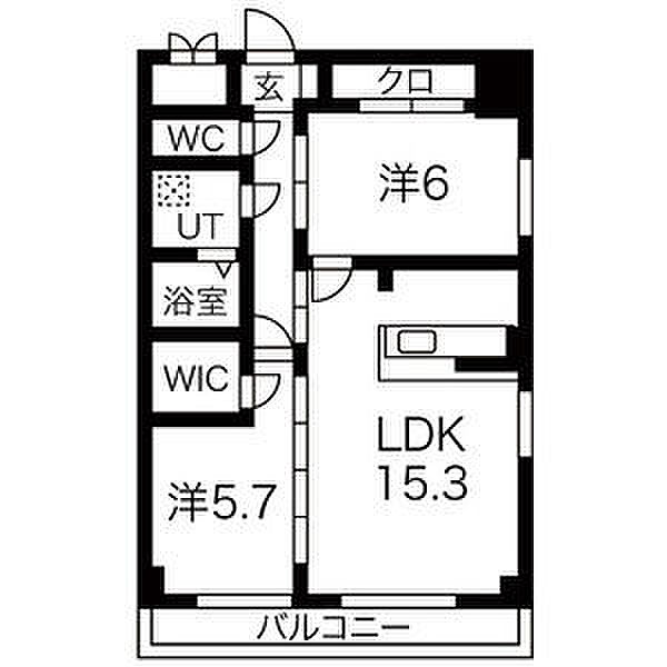 GRANDUKE丸田町 202｜愛知県名古屋市中区千代田１丁目(賃貸マンション2LDK・2階・59.17㎡)の写真 その2