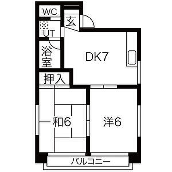 青木ビル 302｜愛知県名古屋市中区橘１丁目(賃貸マンション2DK・3階・41.64㎡)の写真 その2