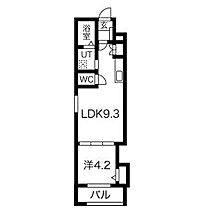 仮)F asecia Celes 302 ｜ 愛知県名古屋市西区稲生町３丁目（賃貸アパート1LDK・3階・30.97㎡） その2