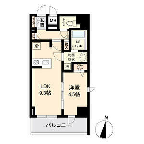 M-Luxe丸の内 1201｜愛知県名古屋市中区丸の内１丁目(賃貸マンション1LDK・12階・36.80㎡)の写真 その2