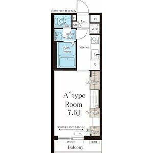 リブリ・浄心A 307｜愛知県名古屋市西区浄心１丁目(賃貸マンション1K・3階・26.08㎡)の写真 その2