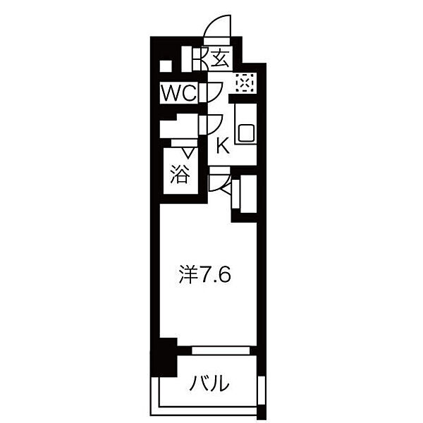 メイクスデザイン上前津 202｜愛知県名古屋市中区富士見町(賃貸マンション1K・2階・23.94㎡)の写真 その2