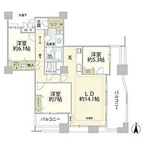 ライオンズタワー葵 406 ｜ 愛知県名古屋市東区葵１丁目（賃貸マンション3LDK・4階・86.24㎡） その2