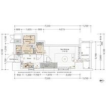 エステムプラザ名古屋D.C.2027 802 ｜ 愛知県名古屋市中村区則武１丁目（賃貸マンション1K・8階・24.37㎡） その2