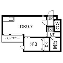 Warren morimakitown I 202 ｜ 愛知県名古屋市守山区守牧町（賃貸アパート1LDK・2階・30.04㎡） その2