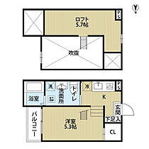 プラウド五番町 205 ｜ 愛知県名古屋市熱田区五番町（賃貸アパート1R・2階・22.22㎡） その2