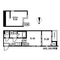 メモリアル 101 ｜ 愛知県名古屋市熱田区二番２丁目（賃貸アパート2K・1階・25.05㎡） その2