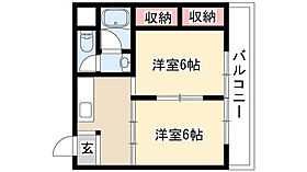 マンションルンビニーI 306 ｜ 愛知県名古屋市昭和区山里町（賃貸マンション2K・3階・38.00㎡） その2