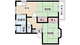 ボナール・シス 102 ｜ 愛知県名古屋市名東区大針２丁目（賃貸アパート2DK・1階・49.00㎡） その2