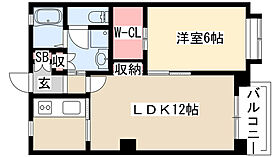 吉祥宮根の郷 202 ｜ 愛知県名古屋市千種区宮根台２丁目（賃貸マンション1LDK・2階・48.60㎡） その2