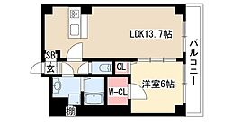 グリシーヌ栄 303 ｜ 愛知県名古屋市中区松原１丁目（賃貸マンション1LDK・3階・45.48㎡） その2