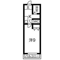 ゴルフランド 208 ｜ 愛知県日進市岩崎町西ノ平（賃貸マンション1K・2階・27.00㎡） その2