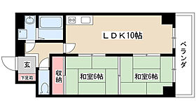 リージョン妙音 302 ｜ 愛知県名古屋市瑞穂区苗代町（賃貸マンション2LDK・3階・53.00㎡） その2