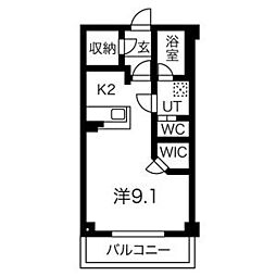 リアライズ一社 1階1Kの間取り