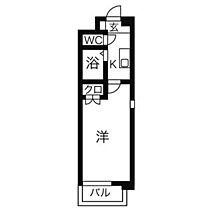 ジュネス藤原 403 ｜ 愛知県名古屋市千種区穂波町１丁目（賃貸マンション1K・4階・24.03㎡） その2