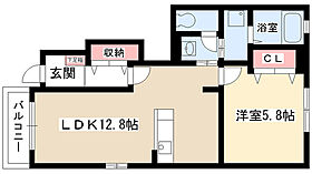 エアリー 101 ｜ 愛知県日進市竹の山２丁目（賃貸アパート1LDK・1階・44.82㎡） その2