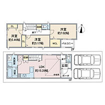 (仮称)京田町貸家　南棟  ｜ 愛知県名古屋市中村区京田町３丁目（賃貸一戸建3LDK・1階・82.78㎡） その2