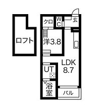 Prestige(プレステージ) 102 ｜ 愛知県名古屋市中川区柳堀町（賃貸アパート1LDK・1階・30.94㎡） その2