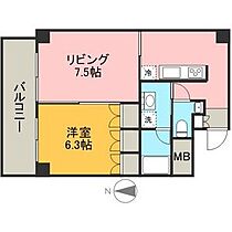 TACHIBANA BOX24 7A ｜ 愛知県名古屋市中区橘１丁目（賃貸マンション2K・7階・44.67㎡） その2