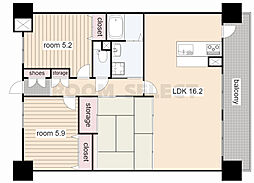 ファヴォール白壁 3階3LDKの間取り