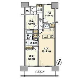 間取図画像 3LDK