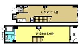FLATS GAZERY(フラットガゼレイ) 2階1LDKの間取り