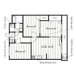 間取図画像 3LDK