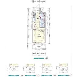 プレサンス千種アイル 11階1Kの間取り