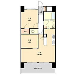 La　Douceur山王 2階2LDKの間取り