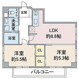 WISTERIA社台 L.H 3階/3B