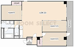 ON AND ON 2階3LDKの間取り