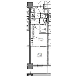 S-RESIDENCE上社aureate(オリート) 1階2Kの間取り