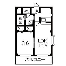間取図画像 1LDK