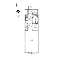 CREST TAPP金山 14階1Kの間取り