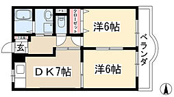 間取図画像 2DK