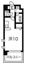 ベレーサ新瑞橋 ワンルームの間取図画像